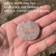 1入組新款拇指靈感擔憂石,天然治療瑪瑙水晶,彩虹脈輪寶石,可減輕焦慮,放鬆身心,適用於家居裝飾。