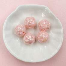 5入組單色毛線和珠子ball 14.8mm Diy項鍊手鍊製作珠子