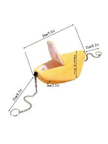 1 Pieza Cálido Nido Para Hámster Amarillo Con Forma De Plátano Para Colgar Y Balancearse En Forma De Cabaña Hamaca Para Invierno - Amarillo - Ver 4