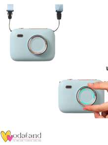 Portable USB Rechargeable Handheld Fan In The Shape Of A Camera - Multicolor - View 6