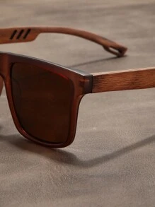 Retro Walnut Fashion Glasses Brand Ultra-Light Fashion Glasses For Men And Women Polarized Exquisite Fashion Stylish Festival Shades For Summer Beach Vacation,Outdoor,Travel