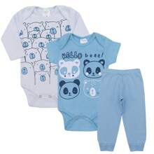 Baby Boys Bodysuits - Baby Blue - View 1