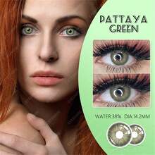 EYESHARE 1 đôi To lớn Đường kính & Tự nhiên Hàng năm Dùng một lần Có màu sắc Tiếp xúc Đối với Mắt , Thích hợp Đối với Ngày đêm Hoặc Mặc hàng ngày , Màu xanh lá - màu xanh lá - Xem 4