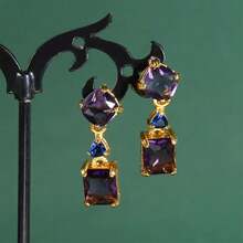 1pair Fashionable Creative Wave Dangle Earrings With Unique Design For Women's Daily Wear - Multicolor - View 6