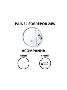 18W Round LED Ceiling Light Panel Lamp Warm White 3000k Aluminum Surface Mount - 白色 - 查看 4