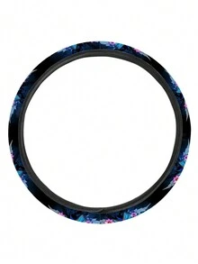 汽車方向盤套無內環數字藍色蝴蝶設計數字印刷 - 彩色 - 查看 2