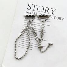 1条个性化设计的锌合金表带，带有心形元素，兼容 Series SE/8/7/6/5/4/3/2/1，尺寸41mm、44mm、45mm。 - 銀色 - 查看 7