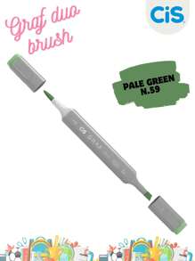 Cis,藝術家用cis Graf Duo Brush彩筆 - 淺綠59 - 綠色 - 查看 1
