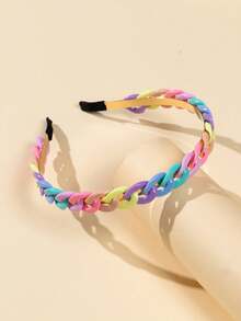 1 Miếng Đầy màu sắc Chuỗi Vòng tóc , Thích hợp Đối với Các bữa tiệc , Sum họp gia đình , Món quà Đối với Bạn , Giáo viên Lễ hội - Nhiều màu - Xem 2