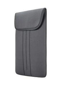 1只純色休閒手提電腦包內置收納盒,適用於13.3 /14 /15.4 /15.6 /16 /17 英寸筆記型電腦 - 灰色 - 查看 2