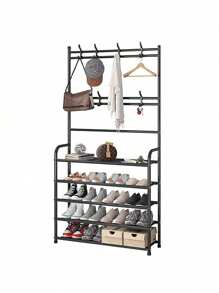 Zapatera Perchero Multifuncional Organizador 5 Niveles - Albaricoque - Ver 1