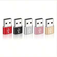 Pc轉接頭usb C轉usb轉接器,筆記本電腦usb轉接器usb 3.0,iphone 15充電usb,電腦數據傳輸,usb 3.0 - 彩色 - 查看 6