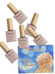 GAMA de Gelish Efecto Galaxy  Kalanzi ( 2 Gamas) - Dorado - Ver 4