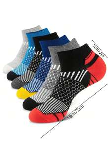 6đôi Nam Ngắn Vớ , Cắt thấp , Thoáng khí , Thấm hút mồ hôi , Đối với Tất cả các mùa - Xám - Xem 2