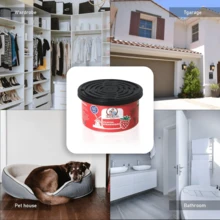 IKEDA 草莓香味汽車空氣清新劑和罐頭除味劑,香味持久而濃鬱,是家居衣櫃客廳浴室的必備品。附 1 包木罐空氣清新劑