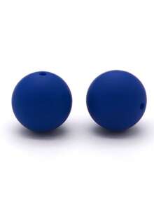 20入組15mm矽膠珠子,適用於嬰兒咬咬和diy珠寶製作,糖果色圓形散珠 - 彩色 - 查看 54