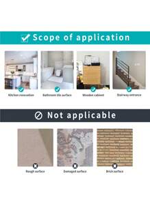 24 件装 - 北欧家居瓷砖自粘墙贴厨房浴室卧室客厅餐厅防水防油防潮装饰瓷砖贴纸墙面翻新地板贴纸家居装饰