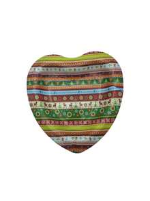 Bandeja/charola de plástico mediana forma de corazón navideña. - Multicolor - Ver 2