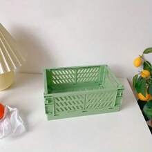 1pc Foldable Desktop Storage Box For Stationery, Office Supplies, School Supplies - Multicolor - View 7