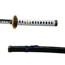 104cm木製劍原創角色扮演武器帶护套,cosplay玩具劍,適用於聖誕節和新年的動漫玩具禮物 - 黑色 - 查看 5