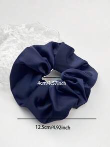 2 件 3.93 英寸，女士纯色休闲发带，大号缎带发带，适合日常装饰 - 藏蓝色 - 查看 4