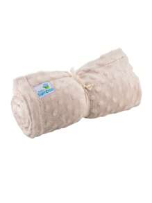 BABYBAMBOO 2 Cobijas Calientitas ( Una Es Con Relieve de Burbuja y Una Lisa) 80x100cm - Beis - Ver 2