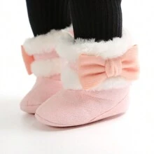 2023 秋冬季婴儿靴子 婴幼儿雪地靴 学步保暖鞋