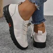 Của phụ nữ Thoải mái Nhẹ Giải trí Giày dép Với Đế mềm Đối với Đang làm việc Và Đi dạo - trắng - Xem 3