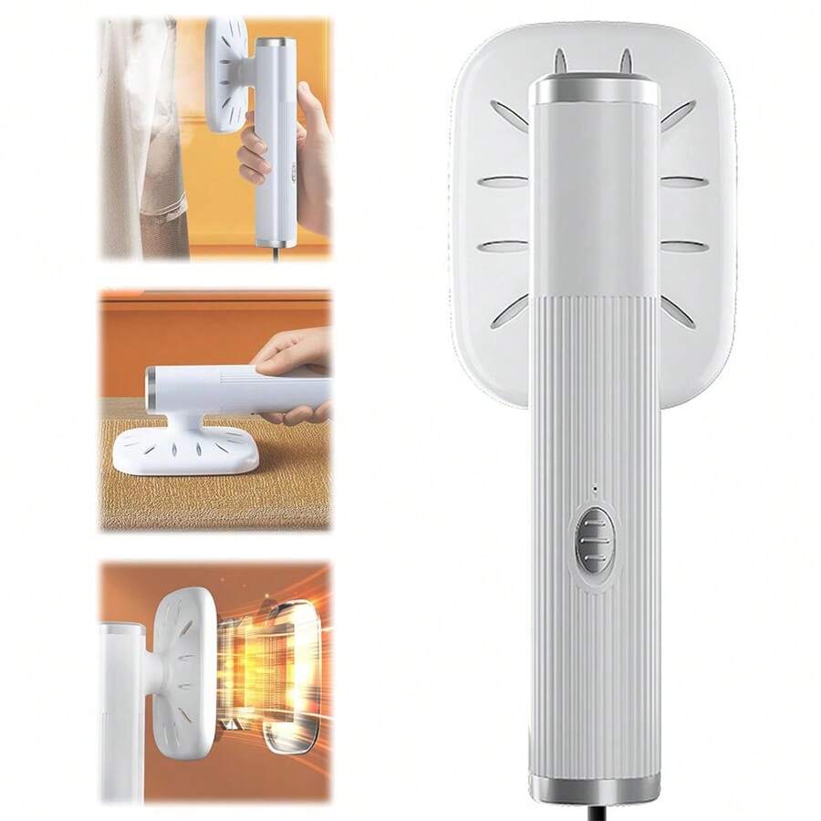 帶usb充電的新款手持熨燙機,家用旅行電熨斗,小型便攜旋轉掛熨燙機,宿舍濃縮蒸汽電熨斗(白色) - 白色 - 查看 1