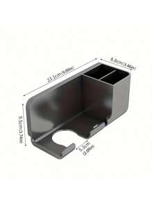 1個吹風機架,掛牆式吹風機收納架,無手持式吹風機掛架,馬桶吹風機收納架 - 彩色 - 查看 6