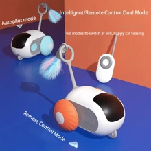 Interactive Cat Chasing Toys, Kitten Chaser Toys With Feather, Chasing Cat Toy For Kitty Exercise Puzzle Toys - Orange - View 5