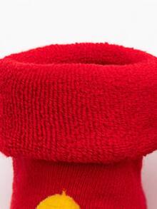 1 đôi Dày lên Không trượt Em bé Vớ Với Đệm , Thích hợp Đối với Mùa thu Và Mùa Đông Và Giáng sinh - Nhiều màu - Xem 2