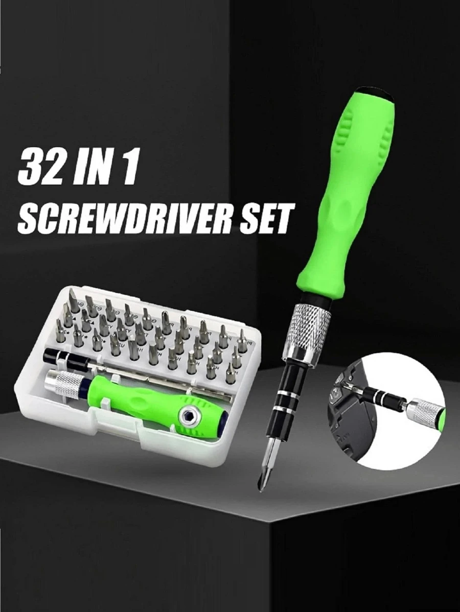 1 Bộ 32 trong 1 Cái vặn vít Bộ Với vỏ bảo vệ , Đối với Cuộc họp Và Tháo gỡ Của Máy móc , , Đa chức năng Bộ tuốc nơ vít , Hình đặc biệt Công cụ , Năm Ngôi sao Cái vặn vít , Kiểu chữ Y Tam giác Sửa chữa Bộ dụng cụ