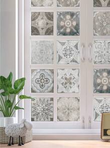 24 件装 - 北欧家居瓷砖自粘墙贴厨房浴室卧室客厅餐厅防水防油防潮装饰瓷砖贴纸墙面翻新地板贴纸家居装饰