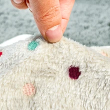 1入組法蘭絨彩色點印花咖啡色寵物毯,適用於大,中,小型寵物,室內使用 - 咖啡棕 - 查看 3