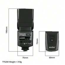 Godox Tt520ii Camera Flash Speedlite With Trigger For Canon Nikon Dslr Cameras