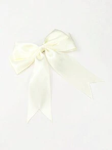 1入組女士優雅的雙層蝴蝶結結髮夾配鱷魚夾，適合日常穿搭、旅遊、購物、約會、校園、生日派對，也可當禮物送人