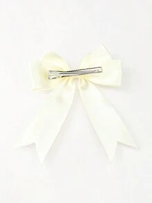 1入組女士優雅的雙層蝴蝶結結髮夾配鱷魚夾，適合日常穿搭、旅遊、購物、約會、校園、生日派對，也可當禮物送人