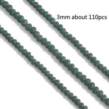 3MM Mờ Pha lê Ngọc Hạt Nhiều màu Nhỏ bé Lỏng lẻo Spacer Hạt Phù hợp Làm đồ trang sức DIY Thủ công Quân nhu - Nhiều màu - Xem 7
