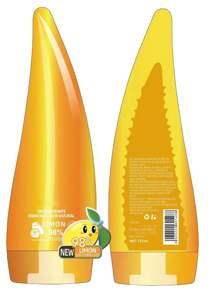 Aloe Vera Gel Facial 98% Hidratante Repara Quemaduras Exfoli - Amarillo - Ver 1