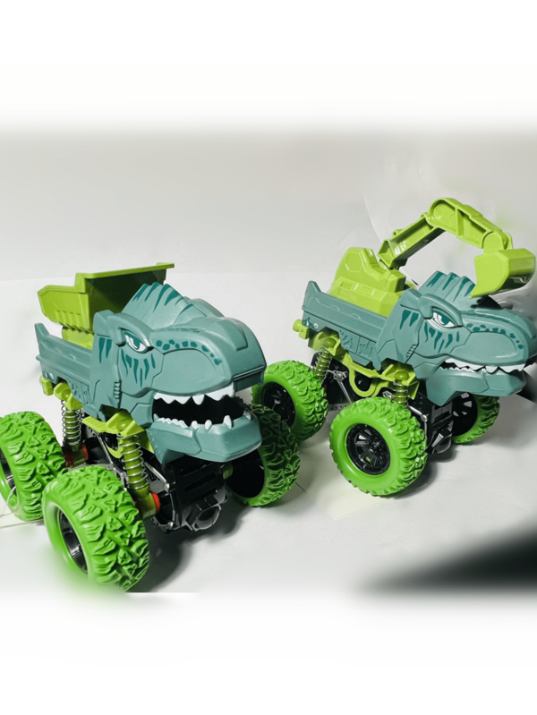 Brinquedo de Carro Monster tubarão /dinousauro com friccao infantil4*4 sem caixa individual