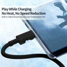 1包usb C轉usb C充電線(黑色),usb C充電器線,適用於2023 Macbook Pro、macbook Air M1、ipad Pro第三代、galaxy Tab S7、usb C筆記本電腦/平板電腦(黑色) - 黑色 - 查看 8