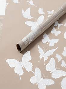 20 Của Giấy gói hoa Loại bướm Nhảy Thạch Phim ảnh Không thấm nước Hoa hồng Giấy gói Hoa Nghệ thuật Bó hoa Hoa Cửa hàng Hoa bao bì Nguyên vật liệu - Nhiều màu - Xem 7