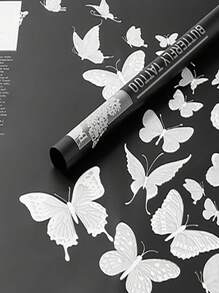 20 Của Giấy gói hoa Loại bướm Nhảy Thạch Phim ảnh Không thấm nước Hoa hồng Giấy gói Hoa Nghệ thuật Bó hoa Hoa Cửa hàng Hoa bao bì Nguyên vật liệu - Nhiều màu - Xem 3