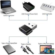 Pc轉接頭usb C轉usb轉接器,筆記本電腦usb轉接器usb 3.0,iphone 15充電usb,電腦數據傳輸,usb 3.0 - 彩色 - 查看 4