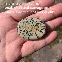 1入組新款拇指靈感擔憂石,天然治療瑪瑙水晶,彩虹脈輪寶石,可減輕焦慮,放鬆身心,適用於家居裝飾。