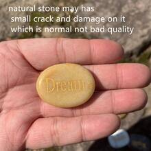 1入組新款拇指靈感擔憂石,天然治療瑪瑙水晶,彩虹脈輪寶石,可減輕焦慮,放鬆身心,適用於家居裝飾。