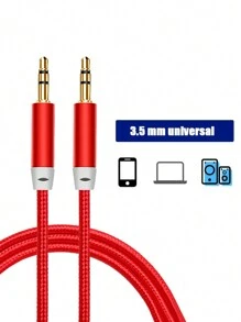 1入組3.5毫米音頻車載AUX編織線材