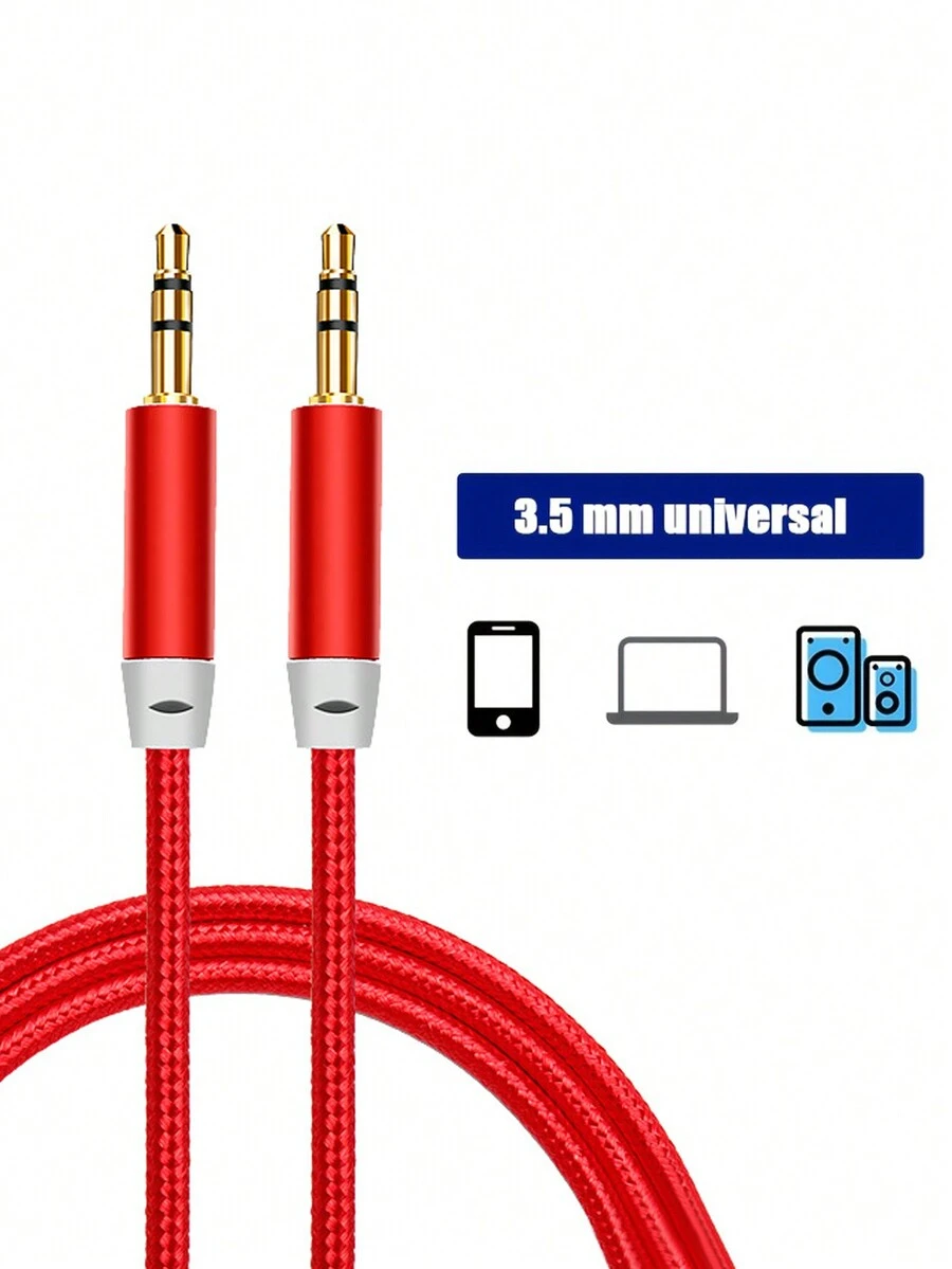 1入組3.5毫米音頻車載AUX編織線材