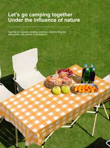 1個加厚一次性野餐露營戶外桌布,防水防油 - 彩色 - 查看 1